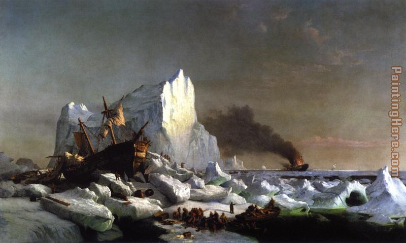Sealers Crushed by Icebergs painting - William Bradford Sealers Crushed by Icebergs art painting